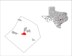 Location of Bastrop, Texas