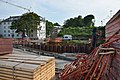 Bau Neckarbrücke im Rahmen Stuttgart 21