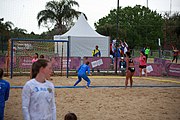 Deutsch: Beachhandball bei den Olympischen Jugendspielen 2018; Tag 5, 10. November 2018; Mädchen, Platzierungsrunde - Russland-Hongkong 2:0 English: Beach handball at the 2018 Summer Youth Olympics at 11 October 2018 – Girls Consolation Round – Russland-Hong Kong 2:0