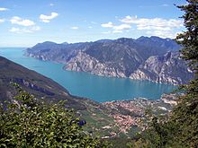 Lake Garda, the largest lake of Italy
