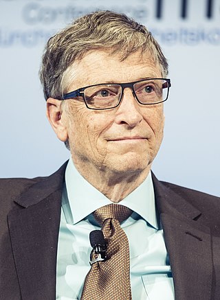 <span class="mw-page-title-main">Bill Gates</span> American business magnate and philanthropist (born 1955)