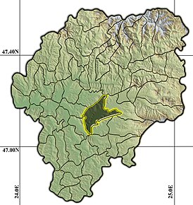 Poziția localității Bistrița