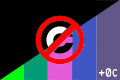 "Black_&_Rainbow_&_Anti-copyright-Symbol_Flag.svg" by User:Kuroyuki-pupa
