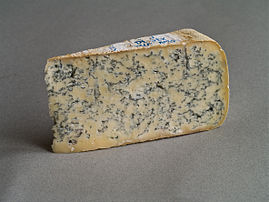 Bleu de Gex, fromage français au lait de vache, à pâte persillée, fabriqué dans le Haut-Jura. Il bénéficie d'une appellation d'origine contrôlée (AOC), sous le nom précis de « Bleu de Gex haut Jura » ; il est aussi appelé « Bleu de Septmoncel ». (définition réelle 2 362 × 1 772)