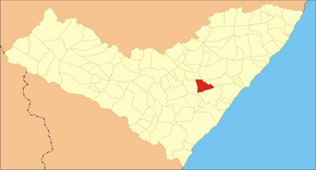 Poziția localității Boca da Mata