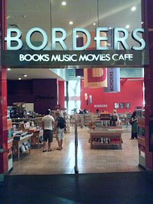 Borders store in Sydney suburb Bondi Junction on Level 4 of Westfield Bondi Junction, now closed. Borders Buchhandlung in Sydney, Bondi.jpg