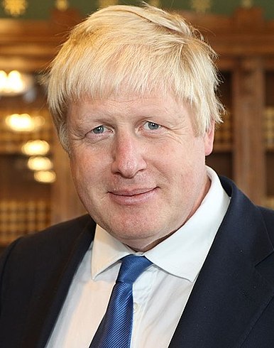 Official portrait of Johnson as Foreign Secretary