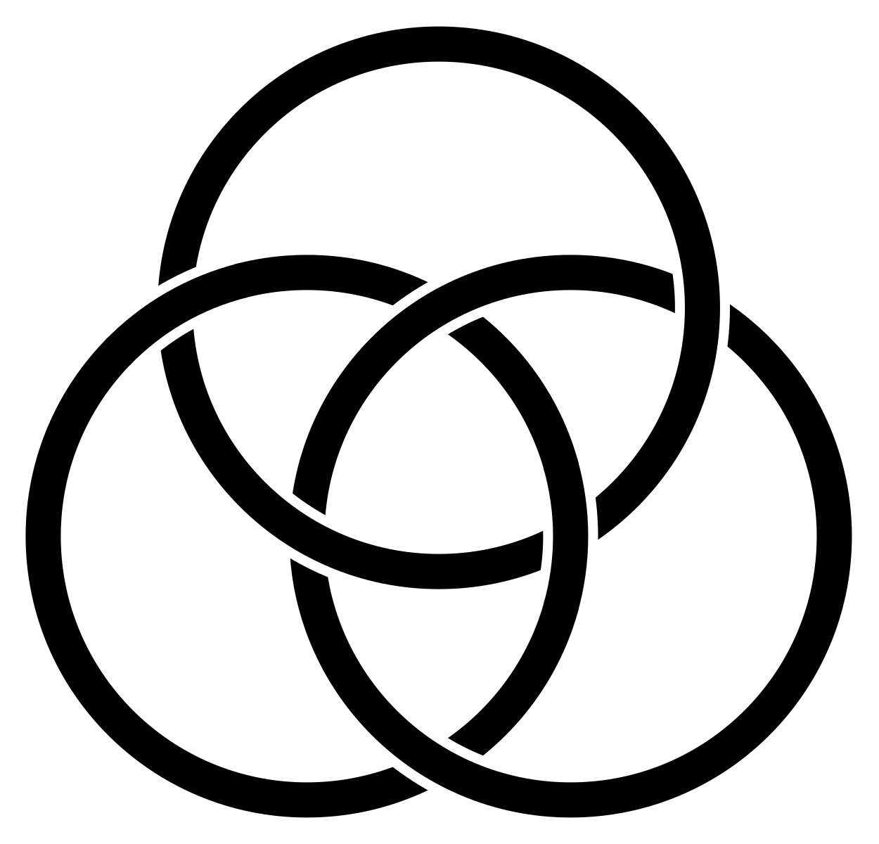 Три круга что означает. Кольца Борромео Лакан. Кольца Борромео символ. Кельтский символ Трикветра. Кольца Борромео из 4 колец.