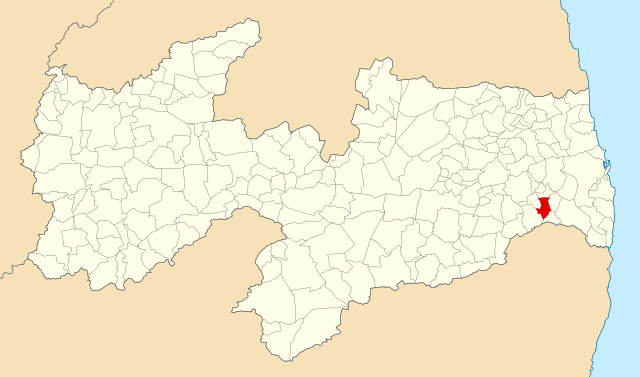 Localização de Pilar na Paraíba