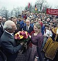 Honecker en un acto público, 1983