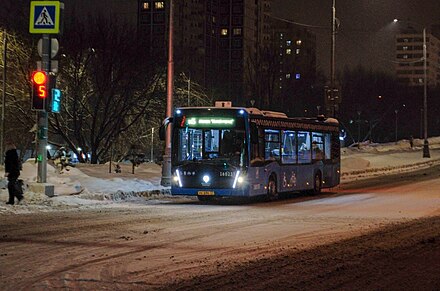 Bus on night route н5 on 01:26