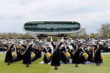 The Christ's Hospital Band performing during the lunch interval at Lord's during England vs New Zealand, 2013 CHBAND LORD'S 2013.jpg