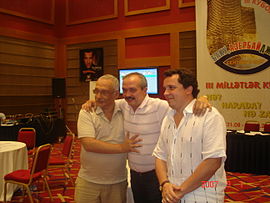 Александр Друзь, Андрей Козлов и Леонид Тимофеев на Кубке Наций в Баку, 2007 год