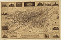 Map of Denver, Colorado, USA in 1881