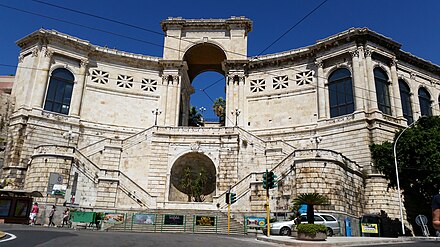 Triumphal arch King Umberto I, better known as Bastione Saint Remy