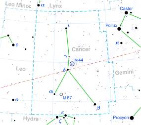 DX Cancri is located in the constellation Cancer.