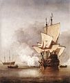 Le Coup de canon, une marine de Willem van de Velde.