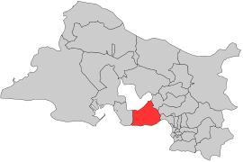 Situation of the canton of Marignane in the department of Bouches-du-Rhône