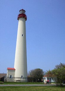 The construction of the Cape May Lighthouse was overseen by Raynolds in 1859 and the lighthouse is still in use. It was listed on the National Registe