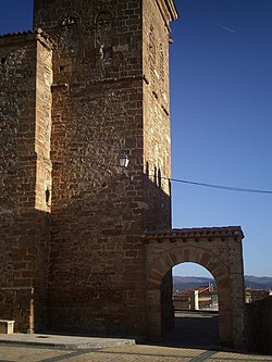 Teilansicht der Pfarrkirche.