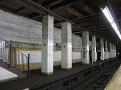 Disused northbound side platform