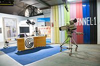 A Broadcast Studio of IBA that was documented as part of The Public Figures Photography Initiative.