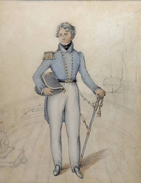 Portrait of Cheesman Henry Binstead, 1826, from the Royal Naval Museum