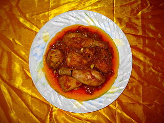 <span class="mw-page-title-main">Korma</span> Dish originating in South Asia or Central Asia