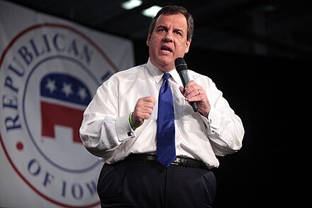 Governor Chris Christie speaking at an event in October 2015