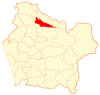 Расположение коммуны Эрсилла в регионе Араукания