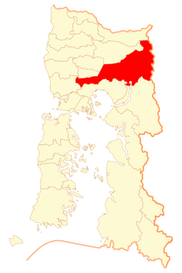 Kaart van Puerto Varas
