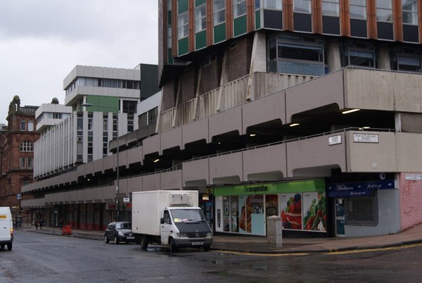 Commercial developments built in the early 1960s such as this one on George Street were typical of those influenced by the Bruce Report's findings. Th