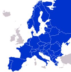 Kontinentaleuropa: Geografiskt område i Europa