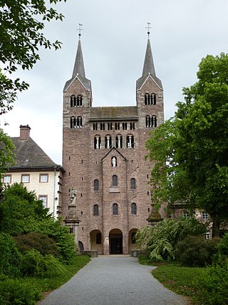 <span class="mw-page-title-main">Princely Abbey of Corvey</span> Former abbey in North Rhine-Westphalia, Germany