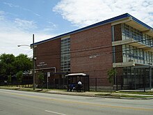 Crawford Elementary School, which was previously the site of the YMCPA CrawfordESHoustonTX.JPG