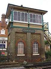 Crawley signal box in 2008