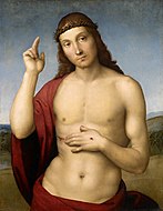 Christ Blessing (Pax Vobiscum) by Raphael. c. 1505