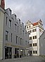 Dresden, Innere Altstadt, Eckhaus Schössergasse 29 Ecke Kanzleigäßchen. Standort des ehem. Zechschen Hauses, siehe [1], [2] und [3].