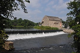 Le Raritan et le moulin de Dunham.