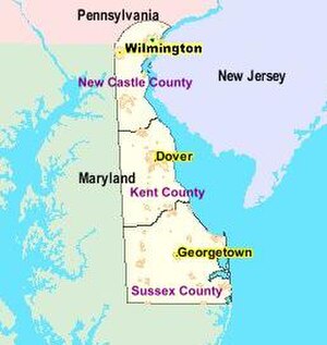 Delaware: Geografia fisica, Origini del nome, Storia