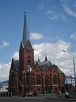 Daugavpils Mārtiņa Lutera baznīca (arh. V. Neimanis).