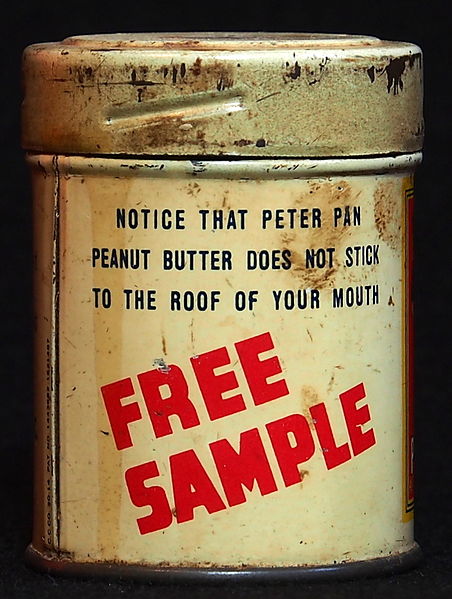 File:Derbys Peter Pan peanut butter sample blikje, foto3.JPG