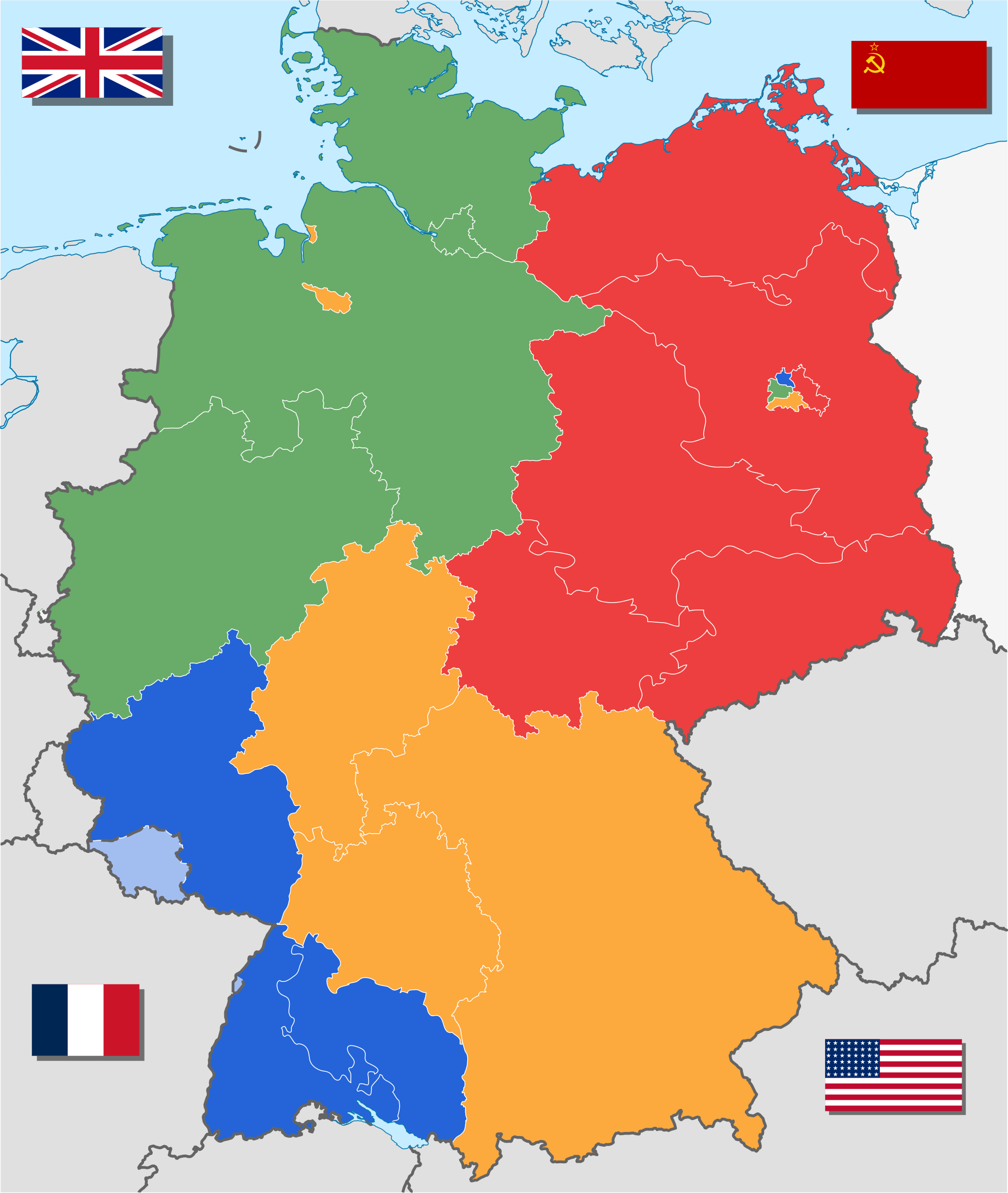 deutschlandkarte nach 1945 Deutschland 1945 bis 1949 – Wikipedia