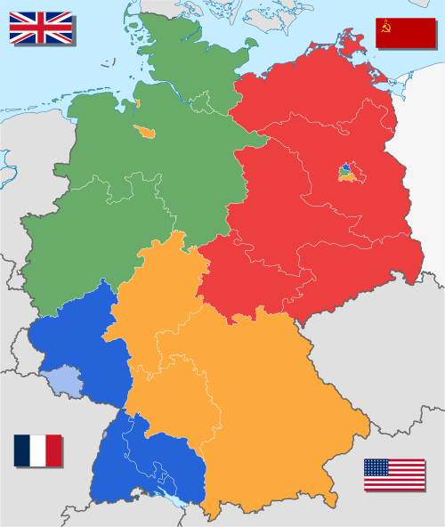 Deutschland Besatzungszonen 8 Jun 1947 - 22 Apr 1949.svg