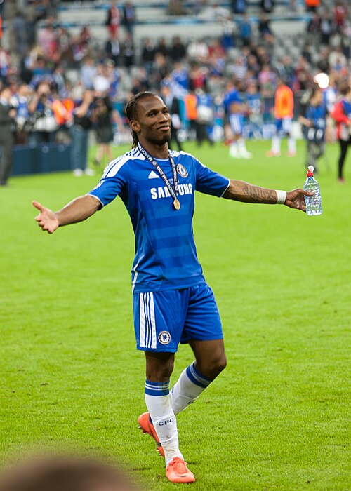 Didier Drogba scored the equalising goal and the winning penalty.