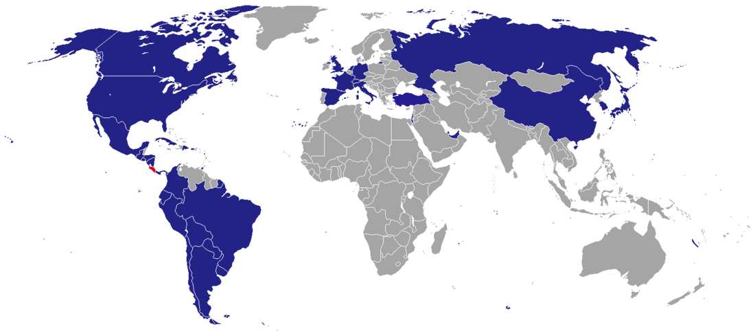 List of diplomatic missions in Costa Rica