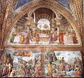 Domenico Ghirlandaio - Right wall of the Tornabuoni Chapel (detail) - WGA8845.jpg