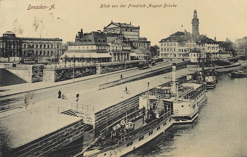 File:Dresden, Sachsen - Blick von der Friedrich-August-Brücke (Zeno Ansichtskarten).jpg