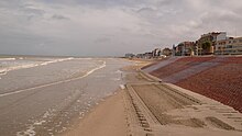 La mer du Nord à marée haute à Malo-les-Bains.