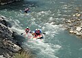 Wildwasser-Rafting auf der Durance (Hautes-Alpes)